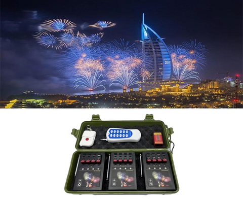 70-100m Afstandsbediening Indoor Cold Fountain Base Electronic Firing System Vuurwerk