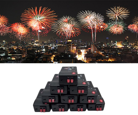 Gemengd effect Plastic draadloos schietsysteem Vuurwerk Transmitter Ballon Control