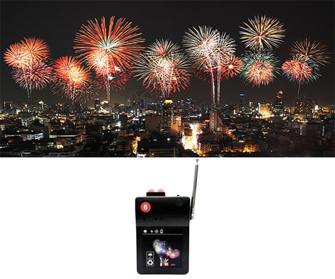 Gemengd effect Plastic draadloos schietsysteem Vuurwerk Transmitter Ballon Control