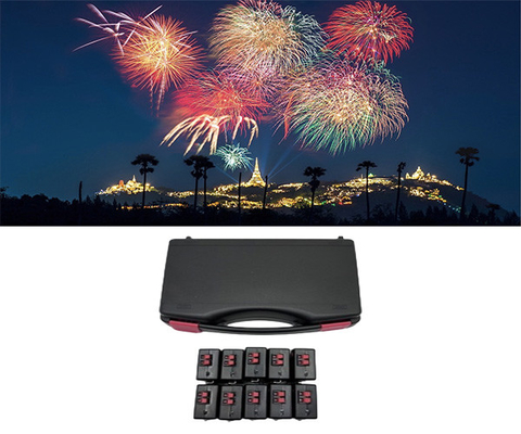 Gemengd effect Plastic draadloos schietsysteem Vuurwerk Transmitter Ballon Control