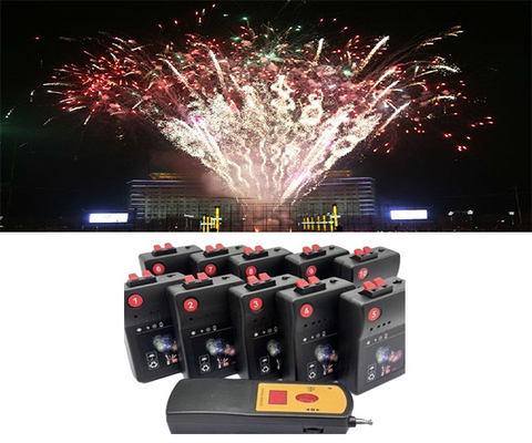 Gemengd effect Plastic draadloos schietsysteem Vuurwerk Transmitter Ballon Control