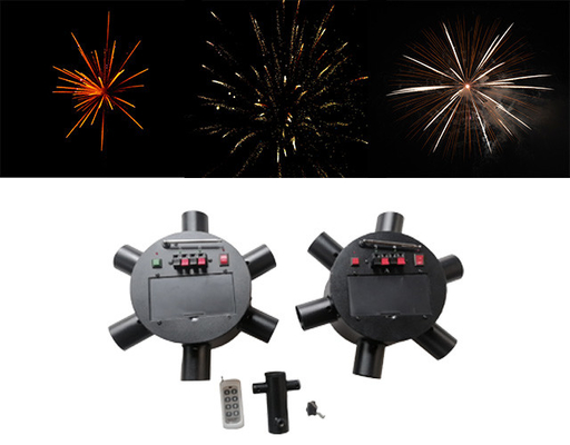 12 10 Kanalen 500m Fan Vuurwerk Fontein Machine Vuurwerk Installatiesysteem Draadloze besturing