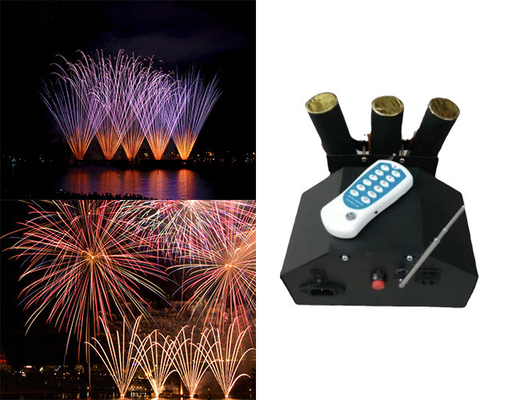 12 10 Kanalen 500m Fan Vuurwerk Fontein Machine Vuurwerk Installatiesysteem Draadloze besturing