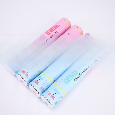 Roze Blauwe biologisch afbreekbare bruiloft confetti Poppers Geslacht Poppers