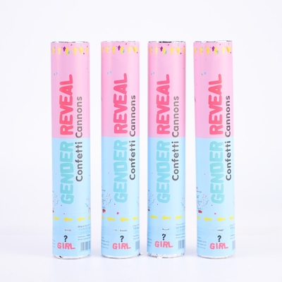 Roze Blauwe biologisch afbreekbare bruiloft confetti Poppers Geslacht Poppers