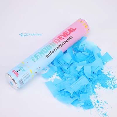 Roze Blauwe biologisch afbreekbare bruiloft confetti Poppers Geslacht Poppers