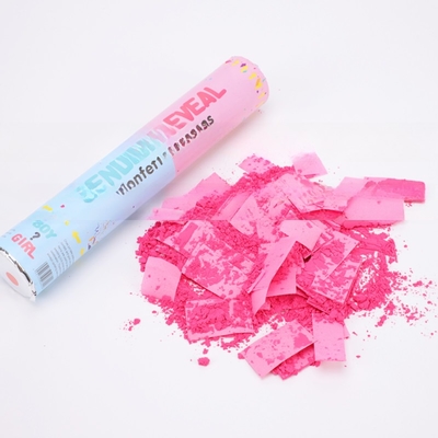 Roze Blauwe biologisch afbreekbare bruiloft confetti Poppers Geslacht Poppers