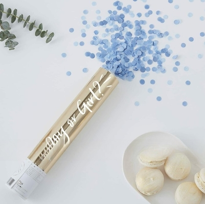 Biologisch afbreekbare bruiloft confetti kanon kleur rook effect OEM ODM