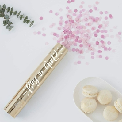 Biologisch afbreekbare bruiloft confetti kanon kleur rook effect OEM ODM