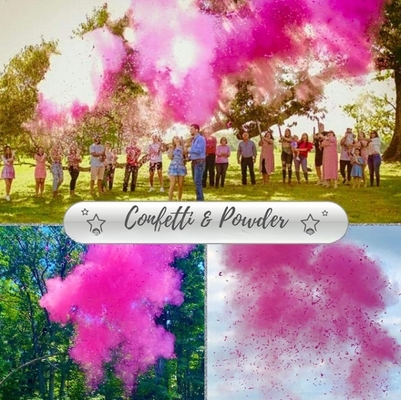 Biologisch afbreekbare bruiloft confetti kanon kleur rook effect OEM ODM