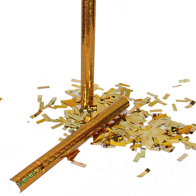 Handheld Wedding Confetti Popper Gold Confetti Shooter Voor festivalfeest decoraties
