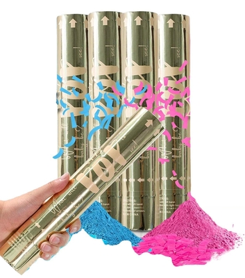 Pink Party Time Confetti Shooter biologisch afbreekbaar voor verjaardagsbruiloft