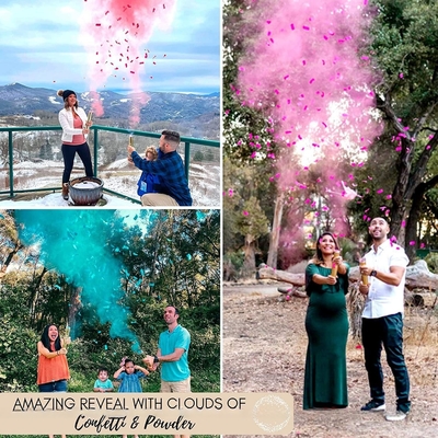 Pink Party Time Confetti Shooter biologisch afbreekbaar voor verjaardagsbruiloft