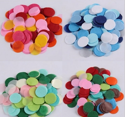 Roze cirkel weefselpapier confetti viering bruiloft verjaardagsfeest