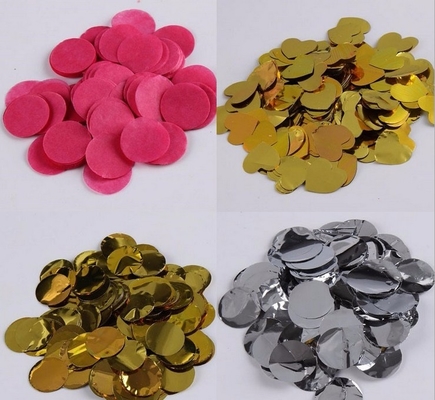 Roze cirkel weefselpapier confetti viering bruiloft verjaardagsfeest