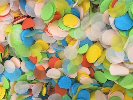 Groothandel Biologisch afbreekbaar confettifeeststreamer bruiloft confettipapier