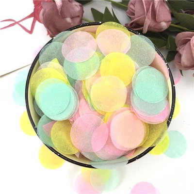 Multicolore cirkel papier confetti schutter kleur rook effect