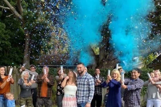 Geslacht onthullen Party Poppers Handheld Confetti Cannon OEM ODM