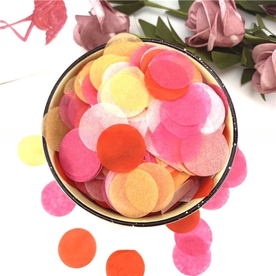 Multicolors Speciaal Ronde Vorm Tissue Paper Decoratief Vulpapier voor Verpakking Feestfeest Verjaardag