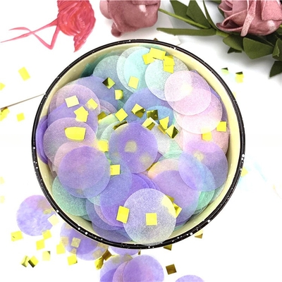 Multicolors Speciaal Ronde Vorm Tissue Paper Decoratief Vulpapier voor Verpakking Feestfeest Verjaardag