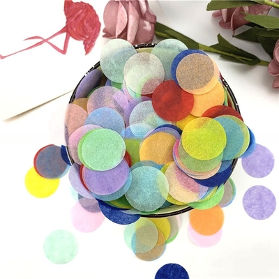 Huwelijksversiering Verjaardagsfeest Papier Zilveren Circulaire Meerdere Kleuren Confetti