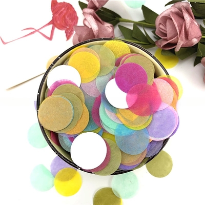 Huwelijksversiering Verjaardagsfeest Papier Zilveren Circulaire Meerdere Kleuren Confetti