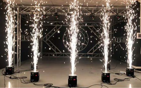 DMX Elektrisch Titaniumpoeder Koude Sparklers Stage fontein Vuurwerk Pyrotechnische Spark Dancing Machine