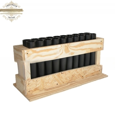 Verstelbare houten vuurwerkracks