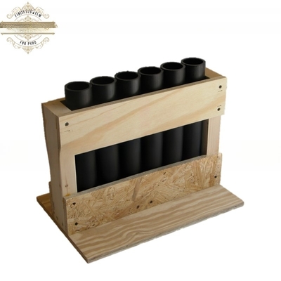 Verstelbare houten vuurwerkracks