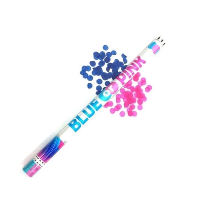 Groothandel hoogwaardige gecomprimeerde lucht biologisch afbreekbaar vlamwerend feest popper confetti kanon voor baby geslacht onthullen