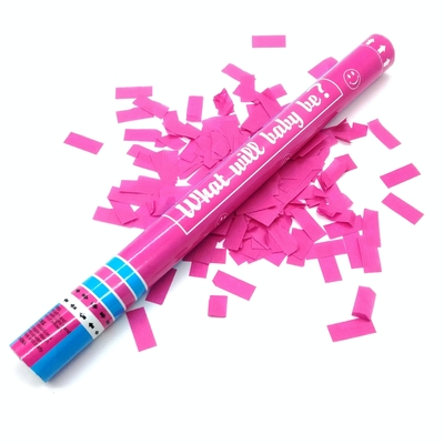 Blauw en roze biologisch afbreekbare vlamwerende feest Confetti Popper Twist stijl voor elke gelegenheid