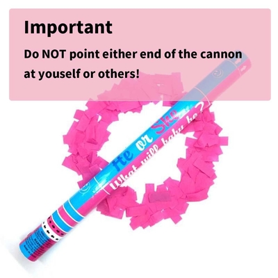 Ali Blauw Roze Custom Biodegradable Confetti Rook Geslacht onthullen Confetti Powder Cannon Party Popper Confetti