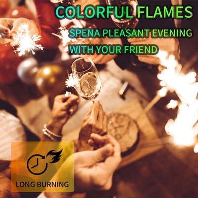 Kleur Magisch poeder Vuur 10 x 10 g Magisch vlam Kleurrijk vuur poeder Neon vlammen