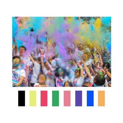 Partij of kinderen verven organisch pigment Holi Gulal poeder voor gemakkelijk te wassen kleurstoffen