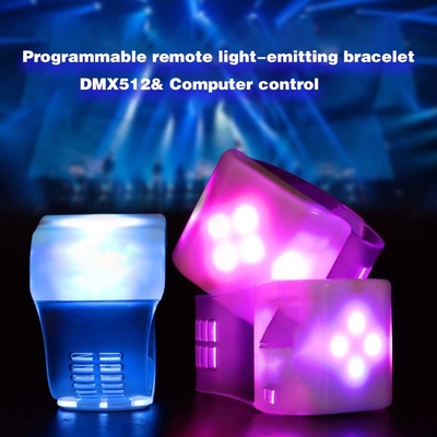 Aanpassing Dmx gecontroleerde LED Flash Armband Voor Event Rave Party