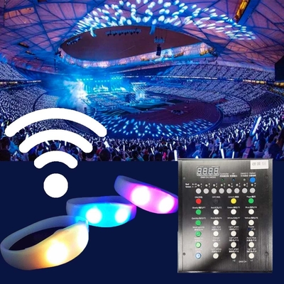 2024 DMX 512 Verlichting Afstandsbediende LED Armband RGB Pulseras Brasil luz gira Pulseras LED Con Control DMX