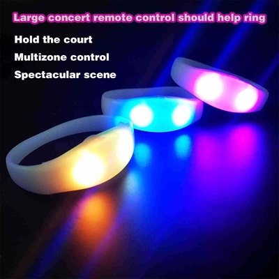 2024 DMX 512 Verlichting Afstandsbediende LED Armband RGB Pulseras Brasil luz gira Pulseras LED Con Control DMX