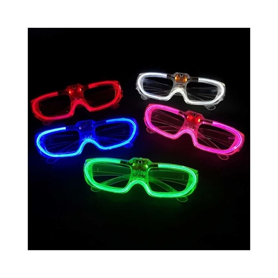 Carnavalsfeest gloeit in het donker 5 kleuren verlichten ledbrillen voor festivalversieringen