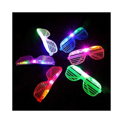 LED speelgoedkleur sluiter gloeiende bril feest LED oogbril verjaardagsfeest benodigdheden flitsend wisselend 3D lichtgevende bril