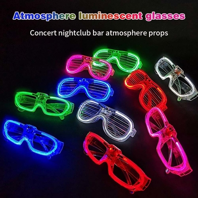 LED speelgoedkleur sluiter gloeiende bril feest LED oogbril verjaardagsfeest benodigdheden flitsend wisselend 3D lichtgevende bril