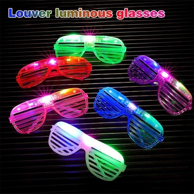 LED speelgoedkleur sluiter gloeiende bril feest LED oogbril verjaardagsfeest benodigdheden flitsend wisselend 3D lichtgevende bril