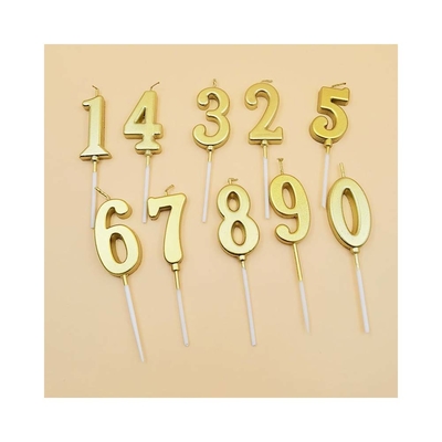 Champagne Gouden verjaardag kaarsen nummer 0-9 Cake Topper Gelukkige verjaardag decoratie voor vrouwen mannen meisjes jongens feest