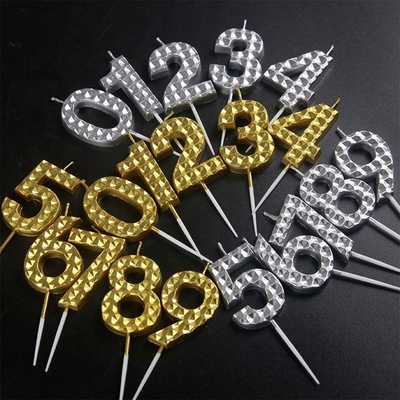 Champagne Gouden verjaardag kaarsen nummer 0-9 Cake Topper Gelukkige verjaardag decoratie voor vrouwen mannen meisjes jongens feest