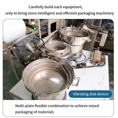 Volledig automatische schroefverpakkingsmachine Twee vibratoren bakken Hardware Bolt Nagel schroef teling zak verpakkingsmachine