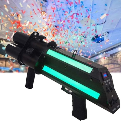 Papier confetti feest pistool toneel Atmosfeer apparatuur elektrische confetti schutter pistool Drie koppen