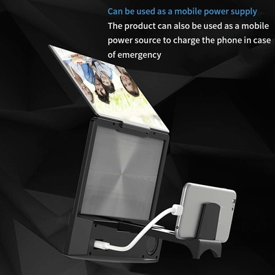 3D-telefoonschermvergroter met Bluetooth-luidsprekers
