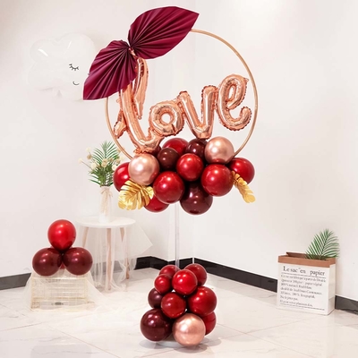 Groothandel Huwelijk decoratie Ballon Kolom Ring Bracket Huwelijk Pad Lood Ballon