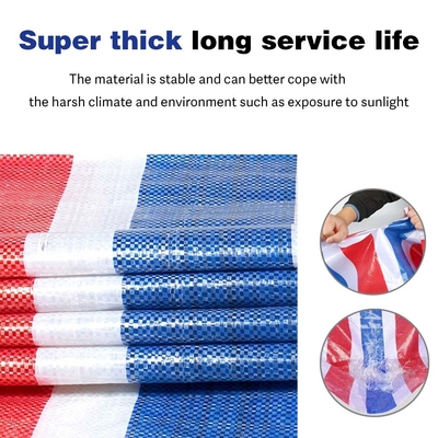 PE Middelgewicht Buiten Solid Tarpaulin Tarpa Waterdicht Deksel Voor Terrain Camping