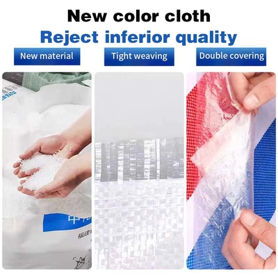 PE Middelgewicht Buiten Solid Tarpaulin Tarpa Waterdicht Deksel Voor Terrain Camping