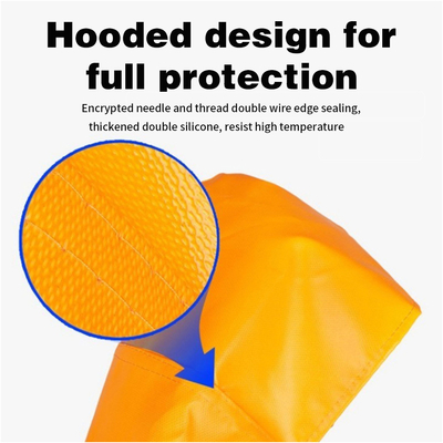 Huishoudelijke brandbestrijding Isolatie Noodoverleving Veiligheidsdekmantel Hooded Brand ontsnappingskappen Pak brandbestendig